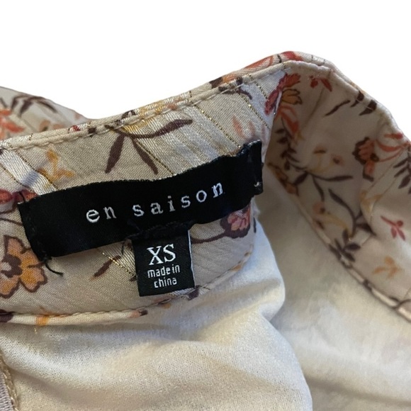 EN SAISON FLORAL PRINT PUFF SLEEVE BLOUSE - Picture 3 of 8